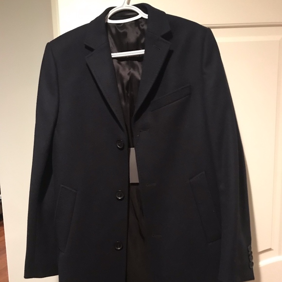 Men H&M double breasted 36R cashmere coat - Picture 5 of 8